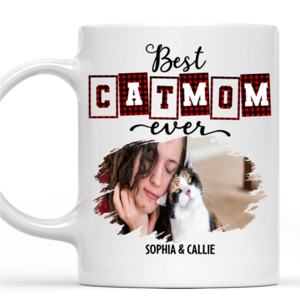 Top-Rated Personalized Custom Coffee Mug for the Best Cat Mom and Dad of the Year