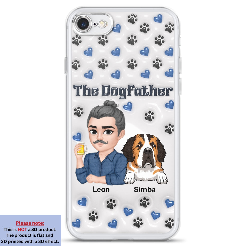 Stylish Dog Dad - Exquisitely Personalized Custom 3D Inflated Effect Smartphone Case