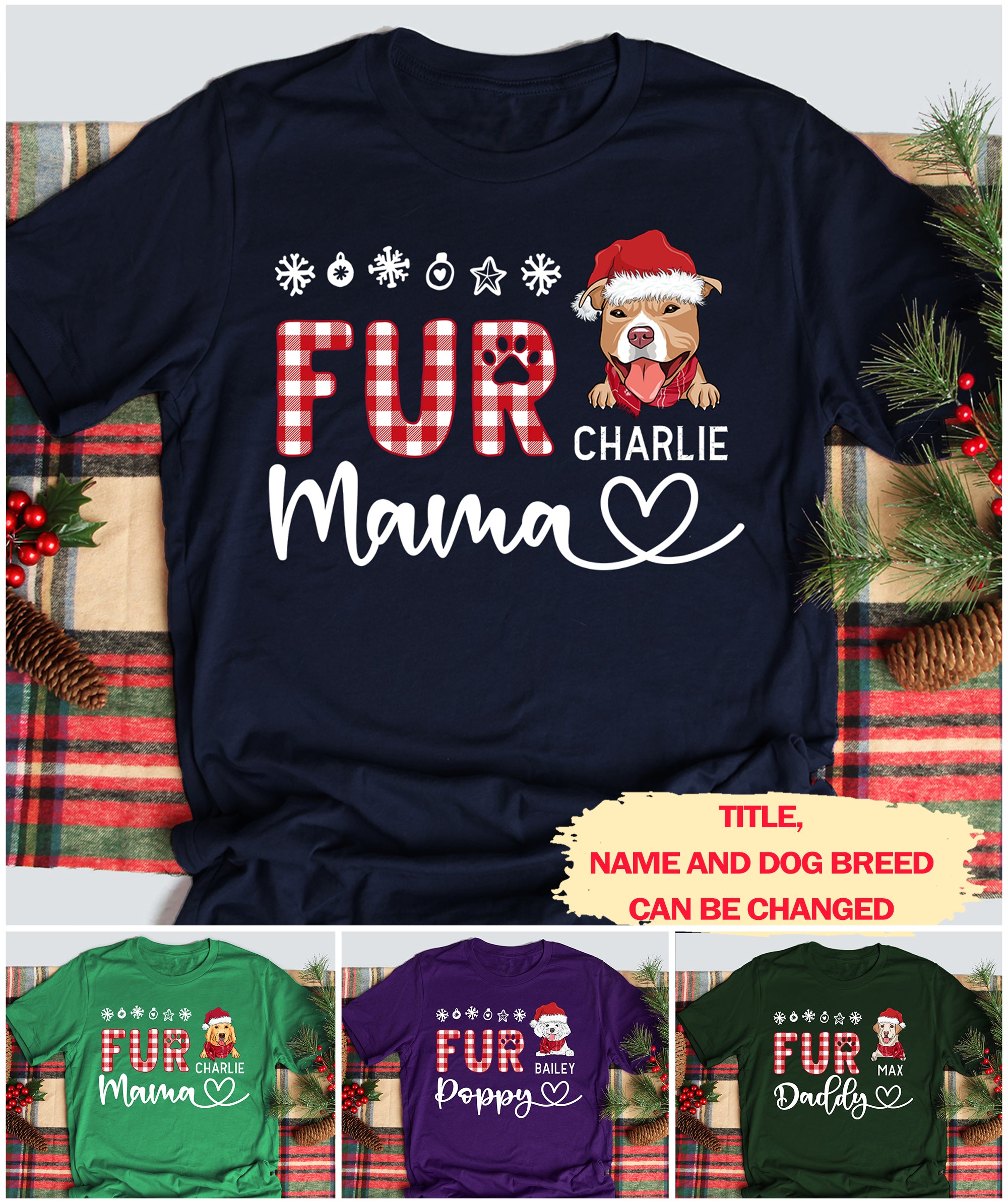 Fur - Personalized Custom Unisex Heavy Cotton T-shirt for Pet Lovers