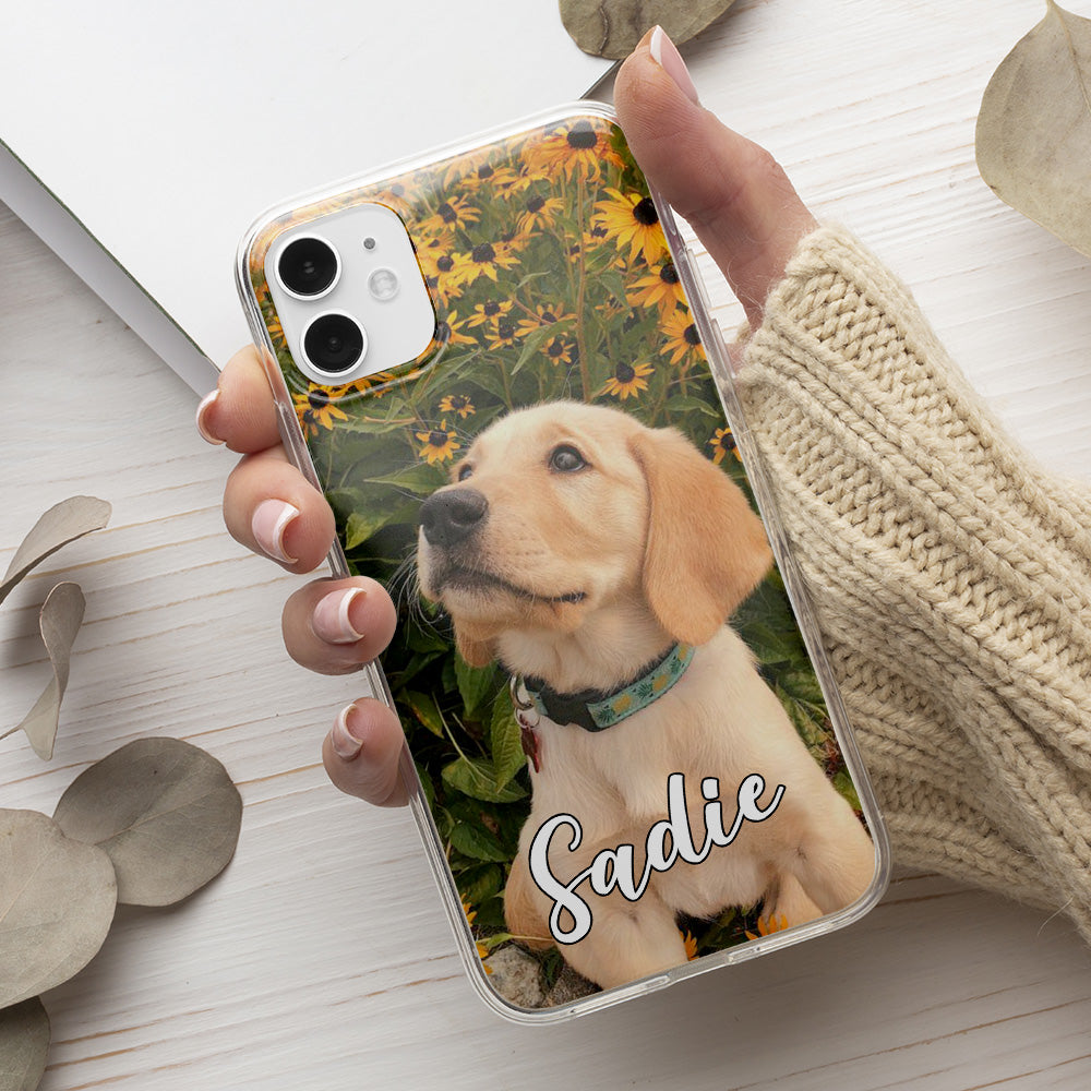 Personalized Custom Pet Photo Phone Case - Ideal for Dog and Cat Lovers