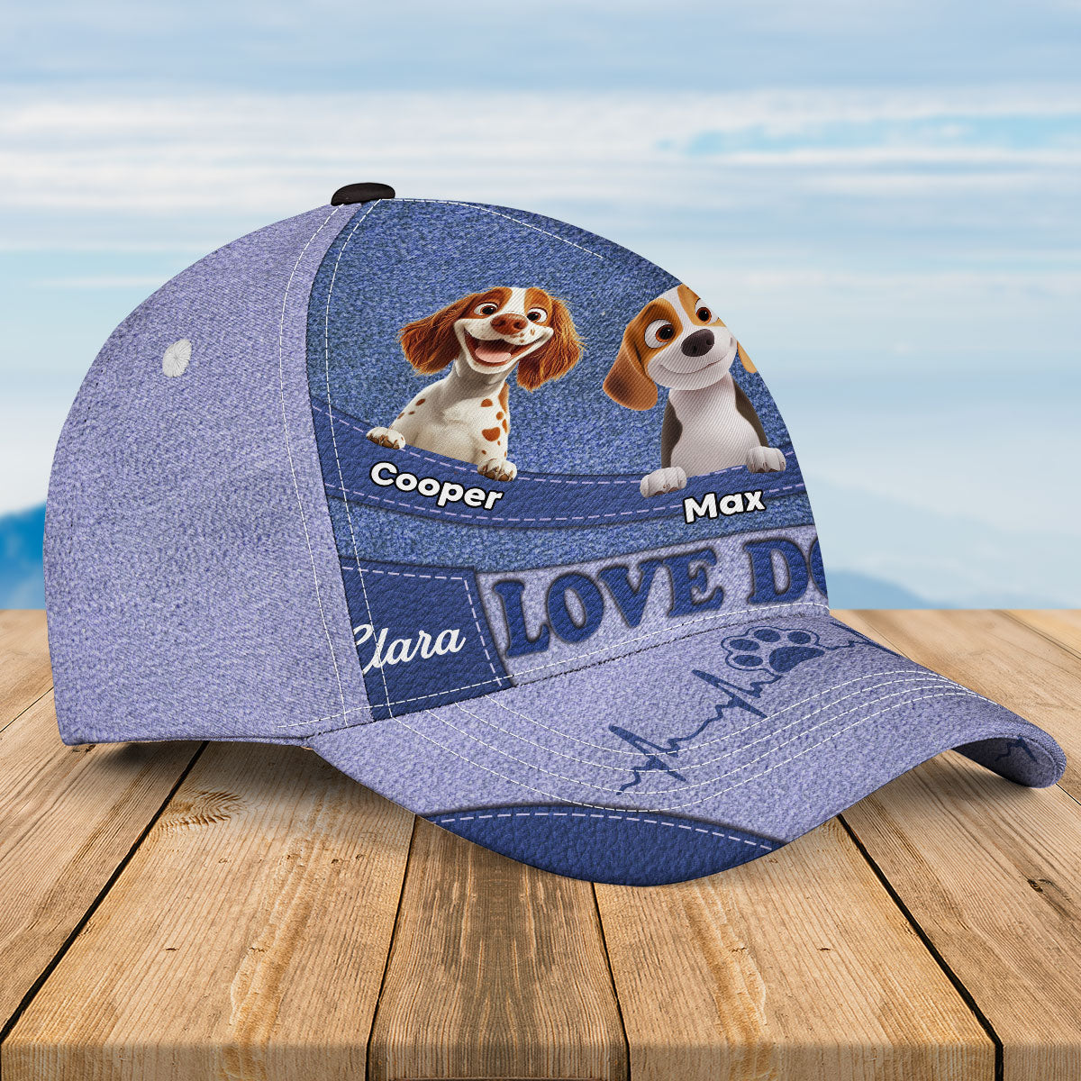 I Love Dogs - Personalized Custom Classic Adjustable Snapback Cap for Maximum Comfort and Sun Protection