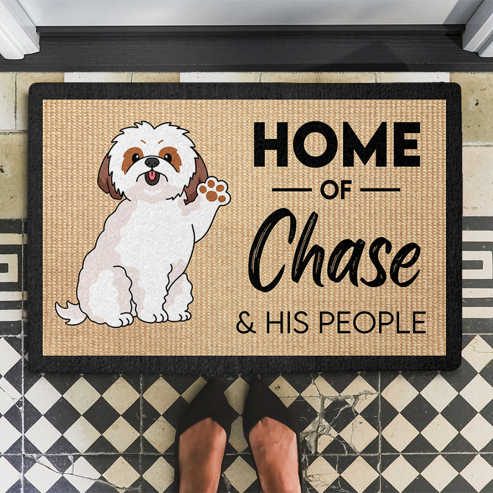 Home Of Dog - Unique Personalized Custom Doormat with Your Dog's Picture