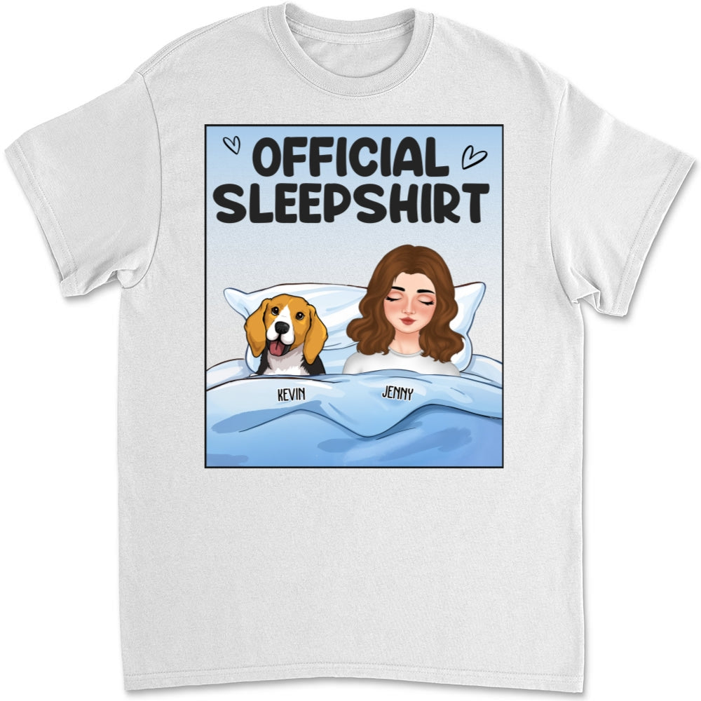 Personalized Custom Unisex Sleep T-shirt - Ideal Gift for Pet Lovers