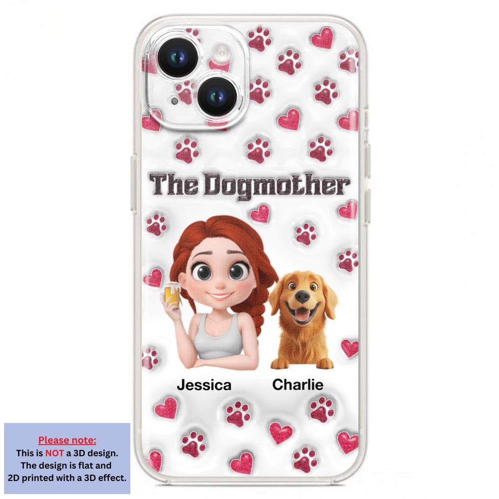 Slay Cartoon Dog Mother - Exclusive Personalized Custom 3D Inflated Effect Phone Case for Stylish Protection