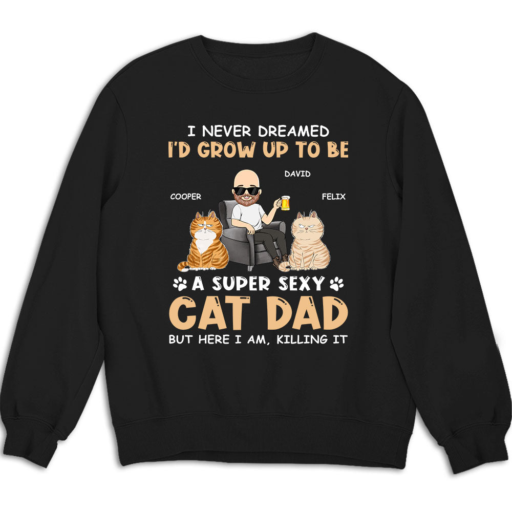 Sexy Personalized Custom Dad Mom Unisex 8.0 oz Sweatshirt - Ideal Gift for Pet Lovers