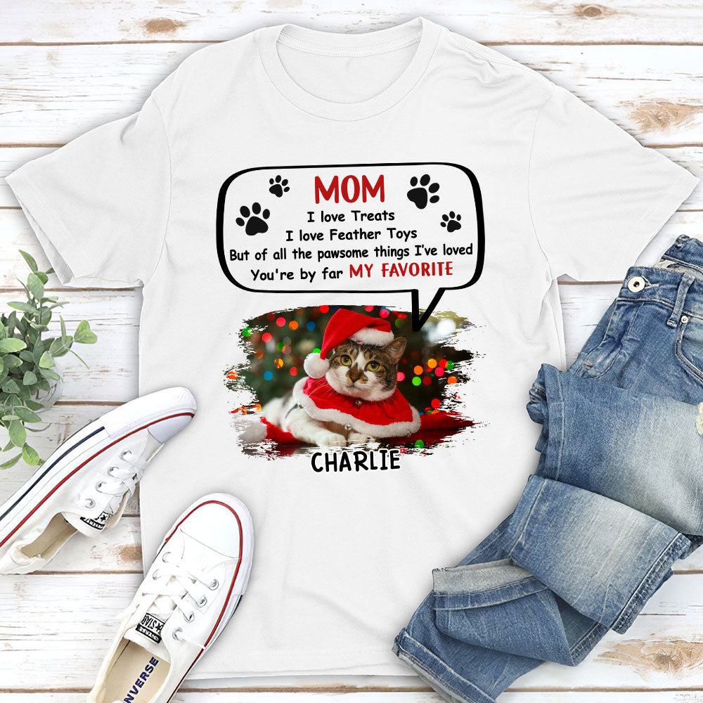 My Favorite By Far - Personalized Custom Unisex 5.3 oz T-shirt for Pet Lovers