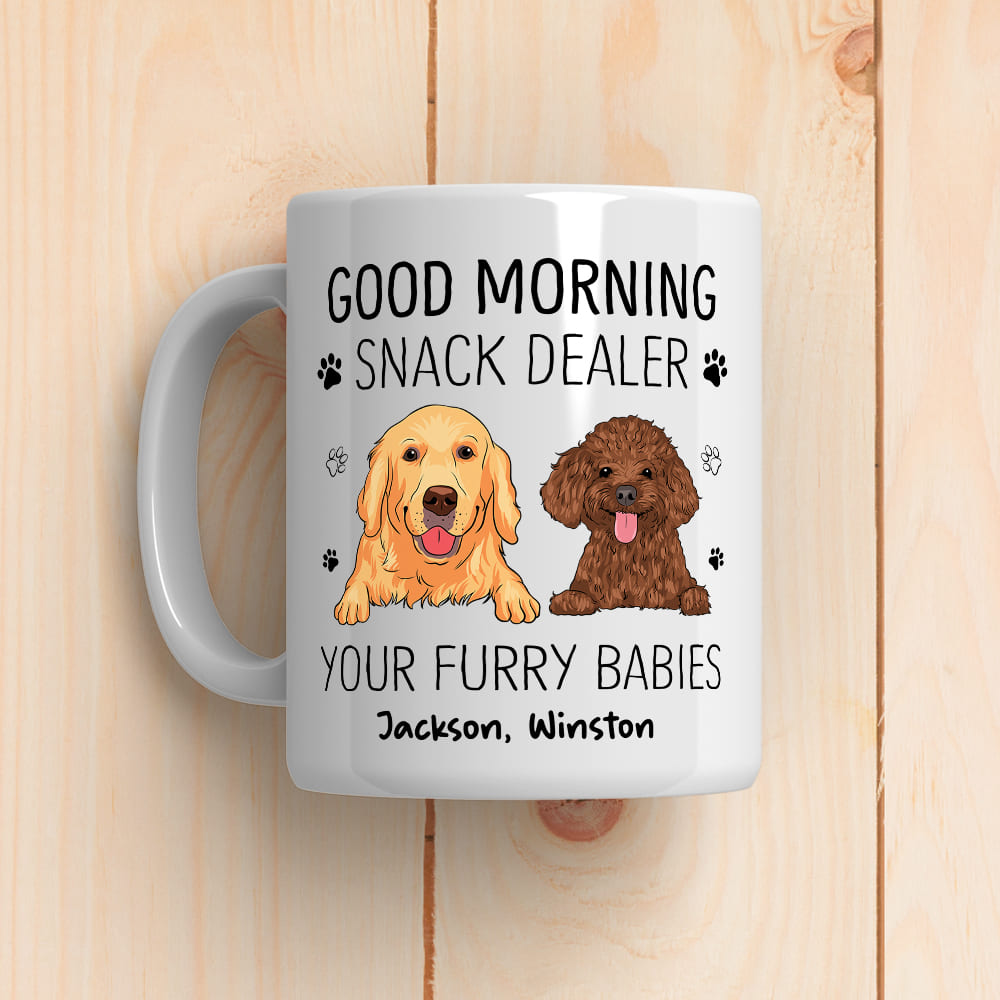 Snack Dealer - Personalized Custom Ceramic Coffee Mug for Pet Lovers (11oz & 15oz)