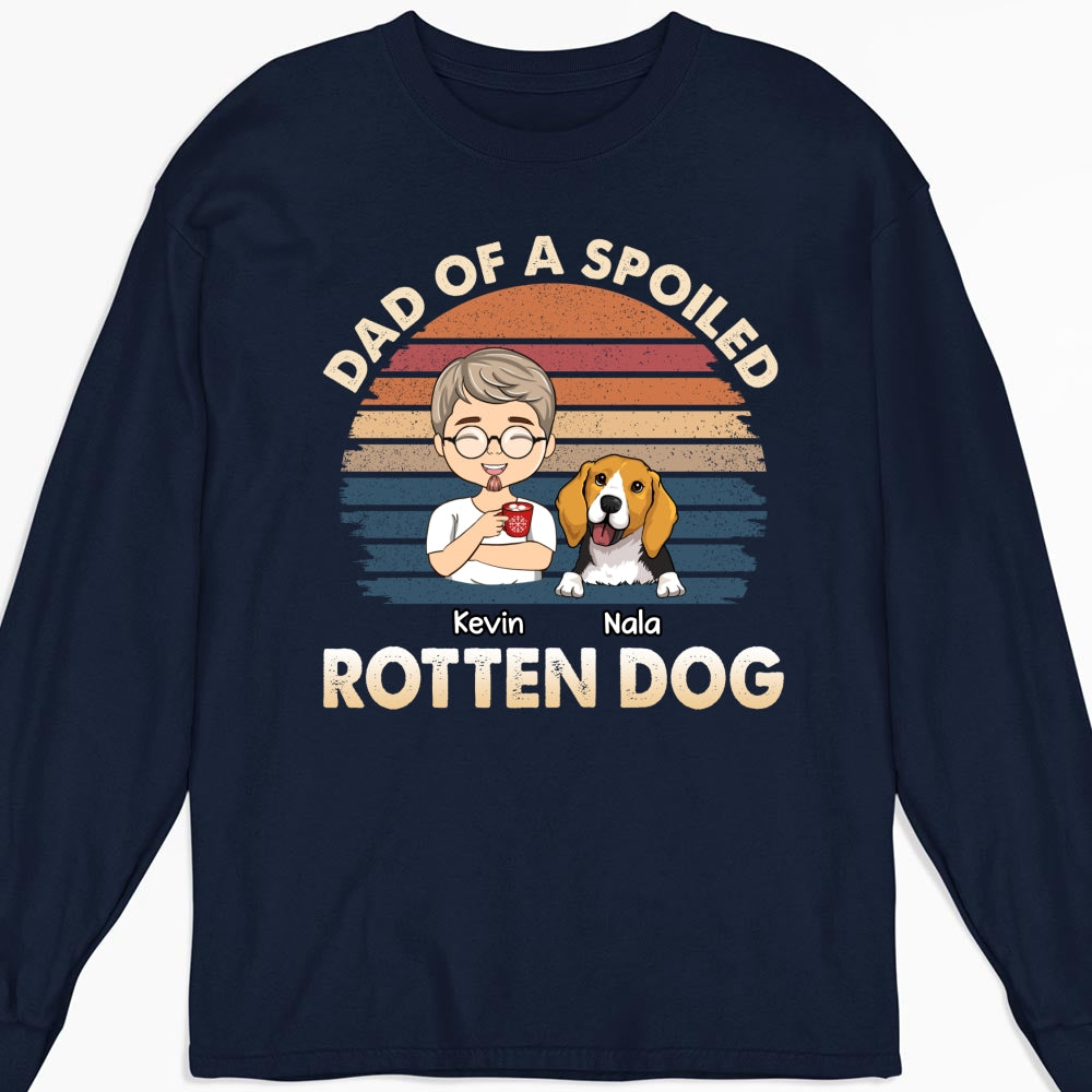 Rotten Dog Version 2 - Exclusive Personalized Custom Long Sleeve T-Shirt for Pet Lovers