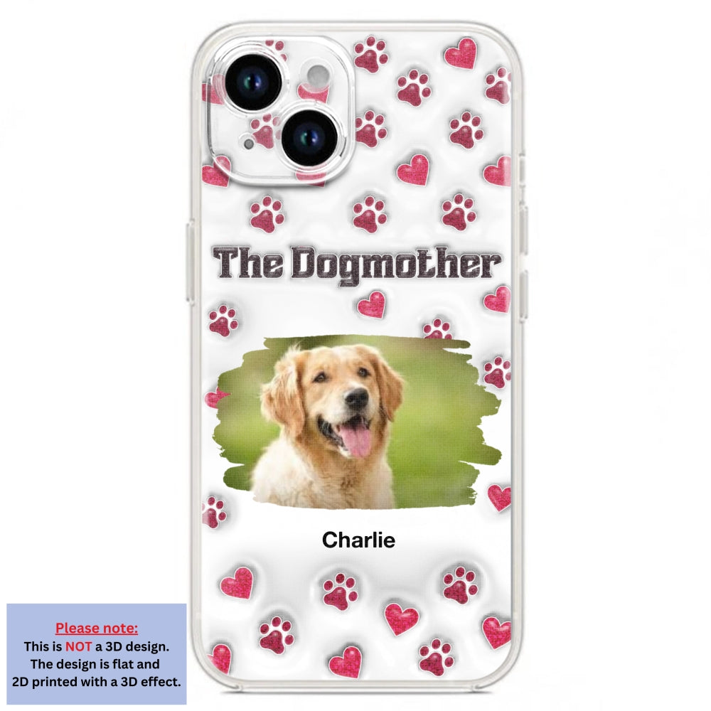 Slay Cartoon Dog Mother Photo - Personalized Custom 3D Inflated Effect Premium Phone Case for All Occasions