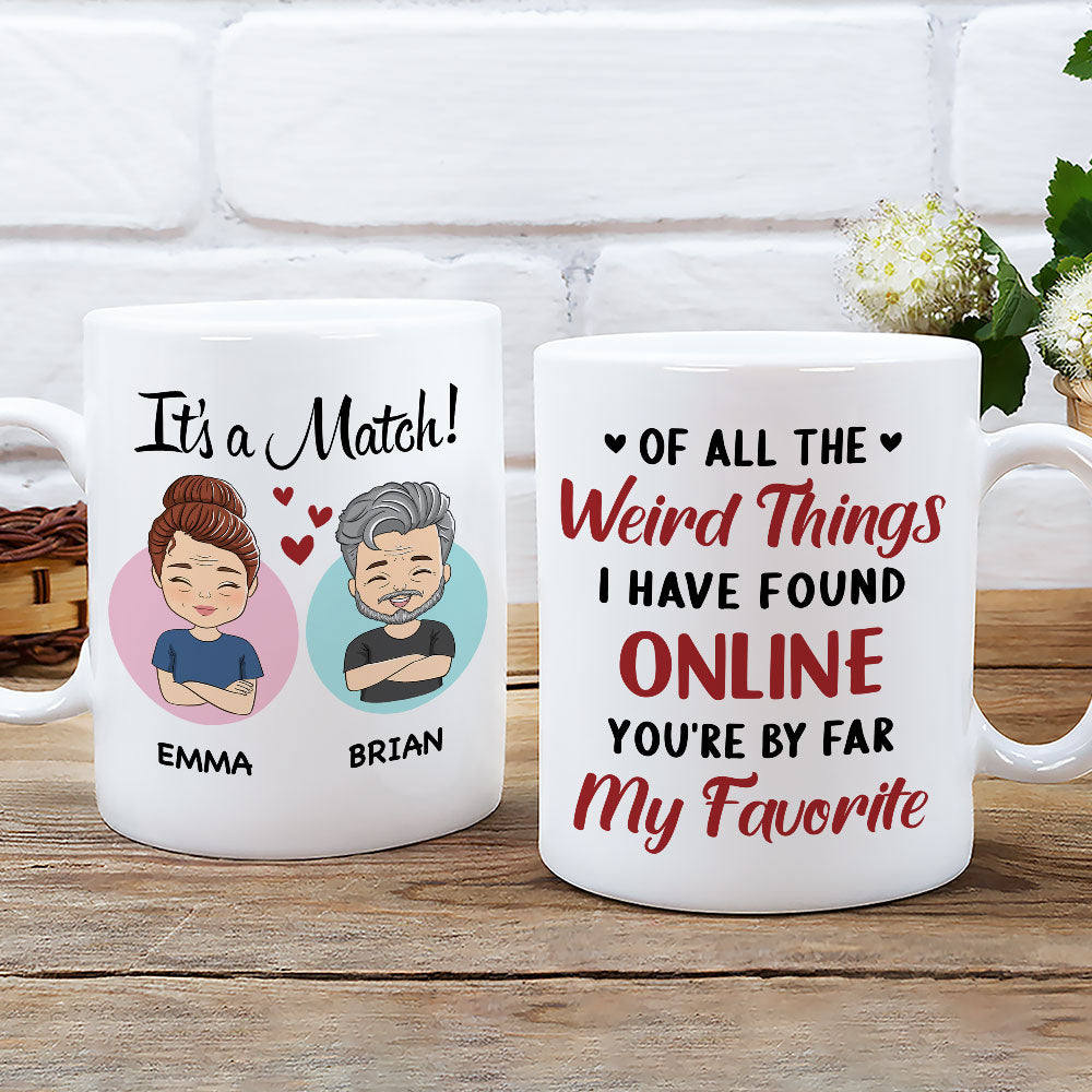 You Are My Favorite - Personalized Custom Coffee Mug for Couples (11oz & 15oz)