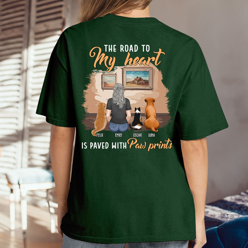 My Paw Prints - Personalized Custom Unisex 5.3 oz T-shirt for Pet Lovers