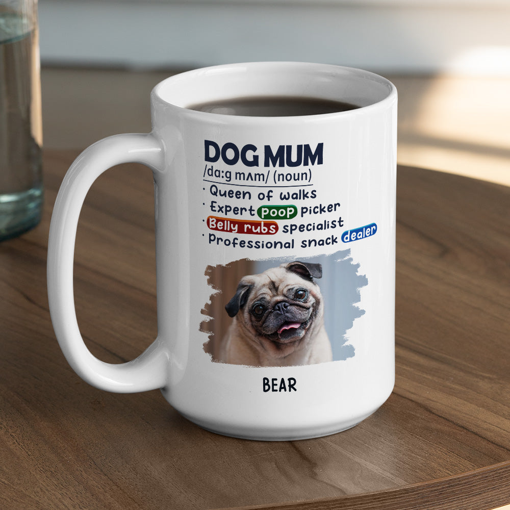 Personalized Custom Dog King Queen Of Walks Photo Coffee Mug - 11oz & 15oz Sizes