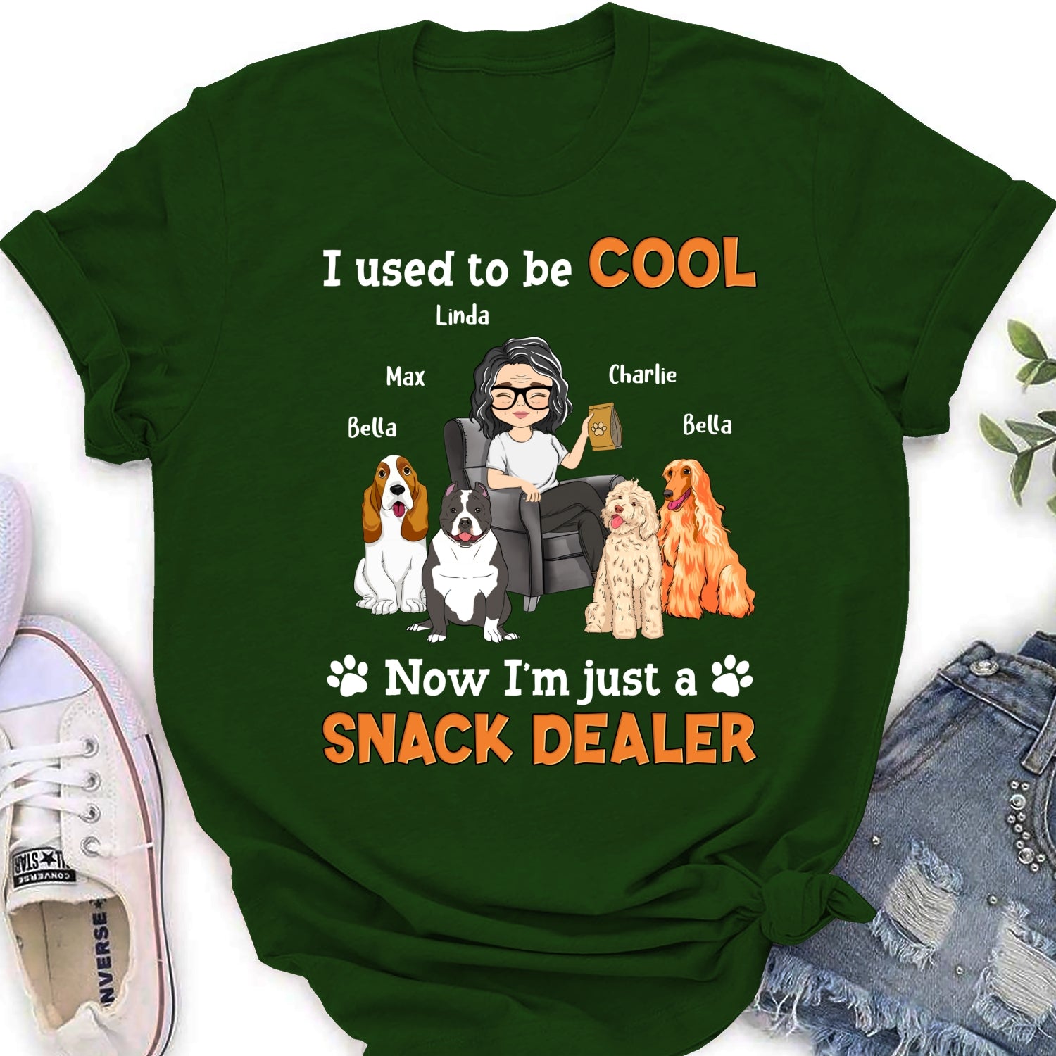 Unique Personalized Custom Women's 'You Are The Snack Dealer' T-Shirt
