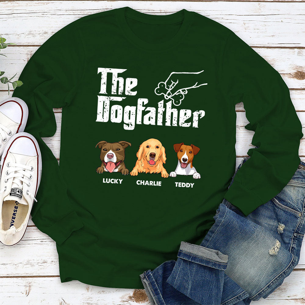 The Dog Father - Exclusively Personalized Custom Long Sleeve Unisex T-shirt
