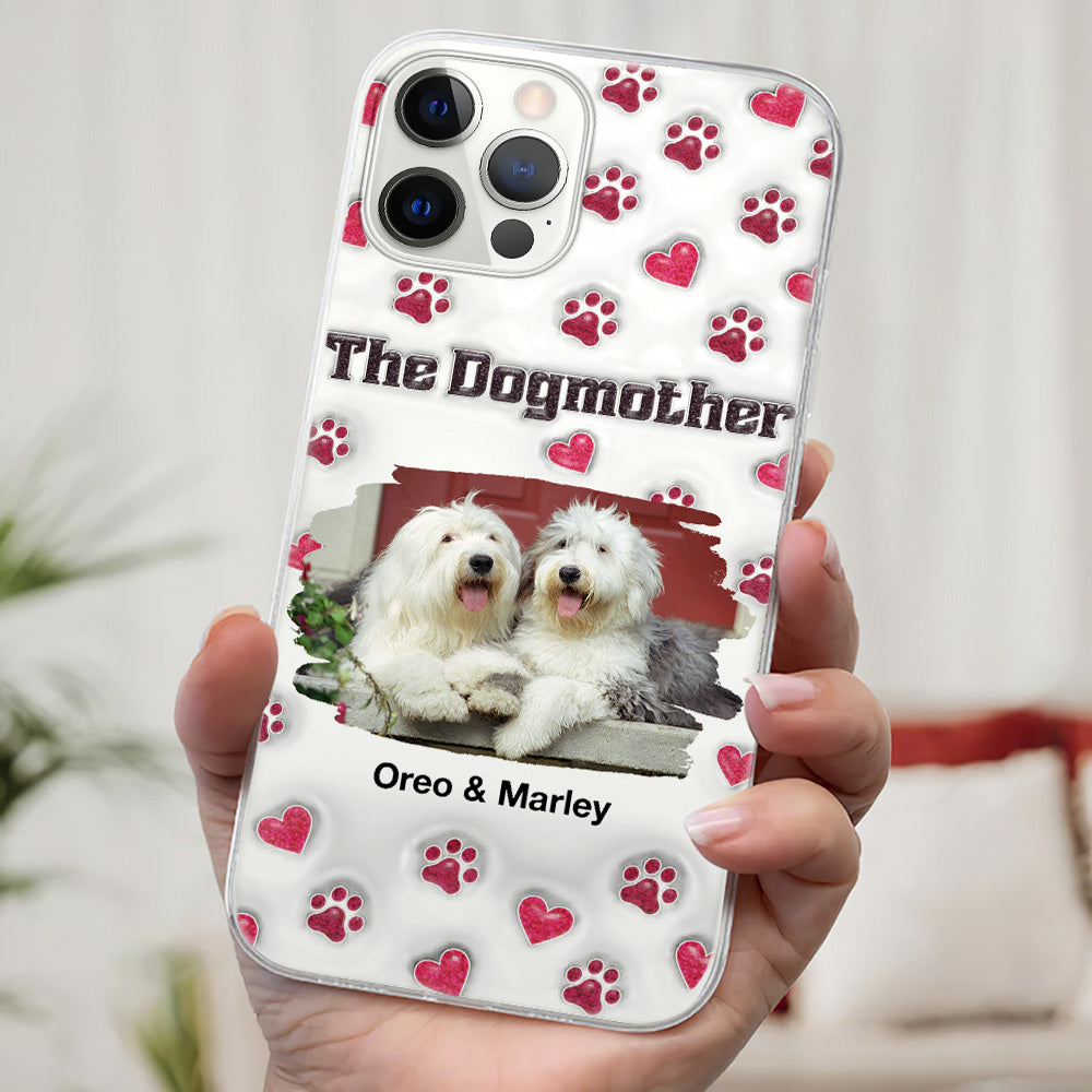 Slay Cartoon Dog Mother Photo - Personalized Custom 3D Inflated Effect Premium Phone Case for All Occasions
