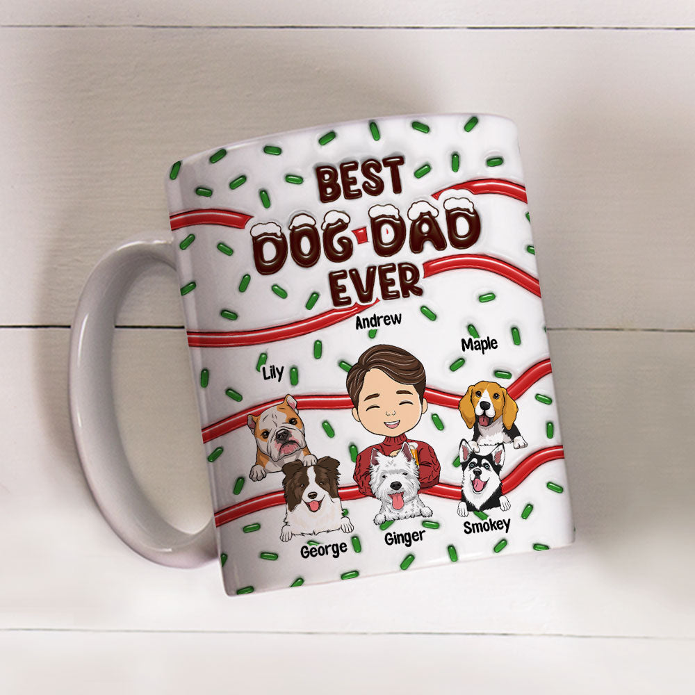 Best Personalized Custom 3D Inflated Effect Mug for Dog Moms and Dads - Ideal Pet - Themed Gift