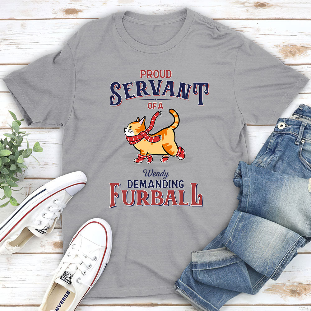 Demanding Furball - Personalized Custom Unisex 5.3 oz T-shirt for Pet Lovers