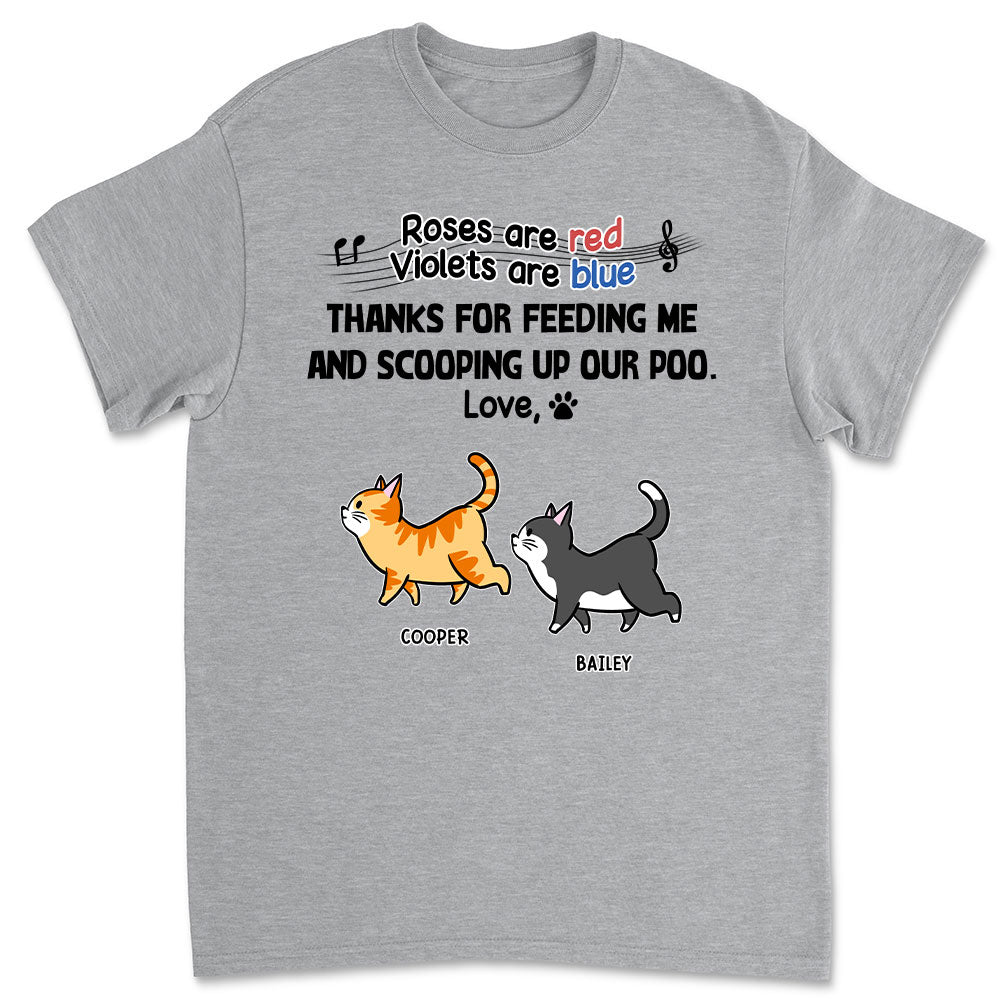 Personalized Custom Unisex 'Scooping Up Our Poo' T-shirt - Ideal Gift for Pet Lovers