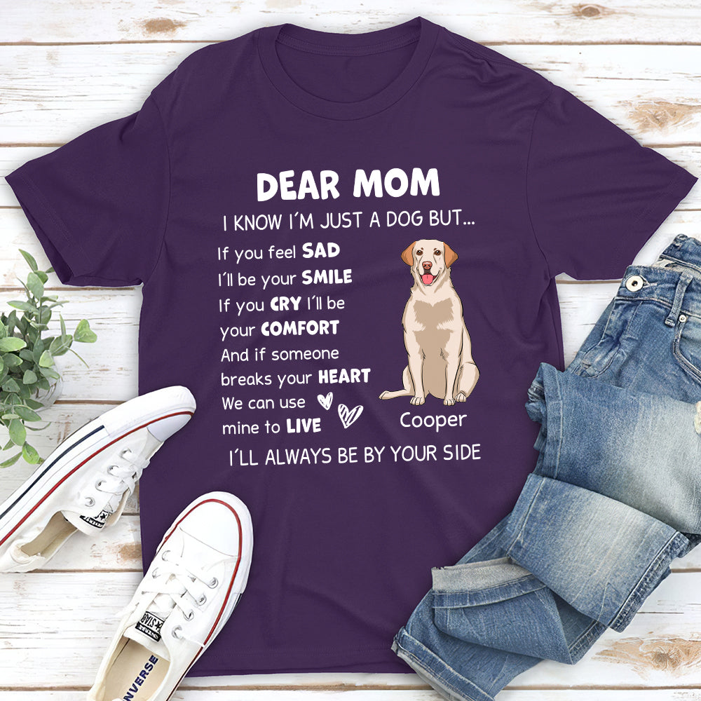 I‘ll Always Be By Your Side - Personalized Custom Unisex 5.3 oz T-shirt for Pet Lovers