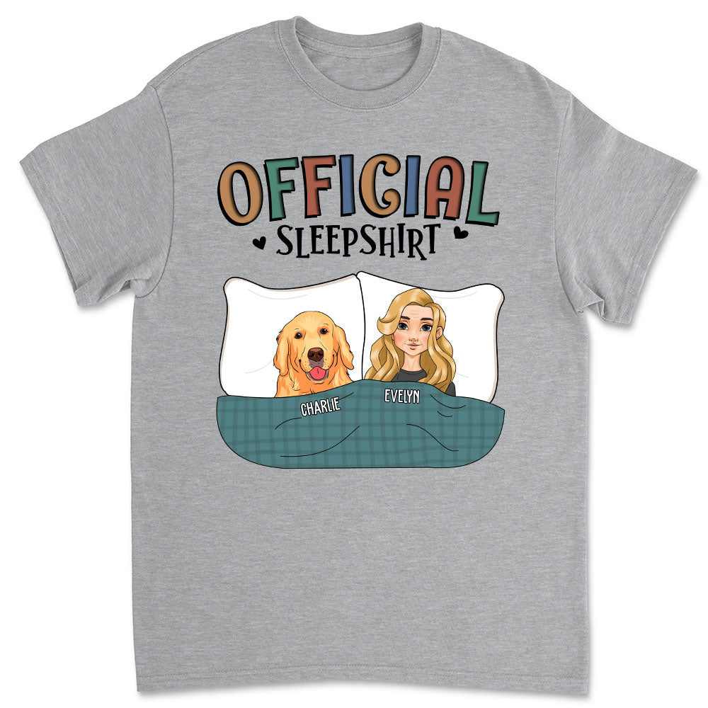 Official Personalized Custom Unisex Sleepshirt With Adorable Pets - 5.3 oz