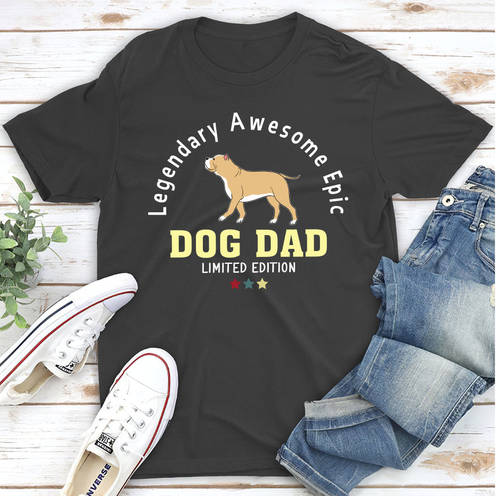 Exclusive Limited Edition Personalized Custom Unisex Dog Dad T-shirt