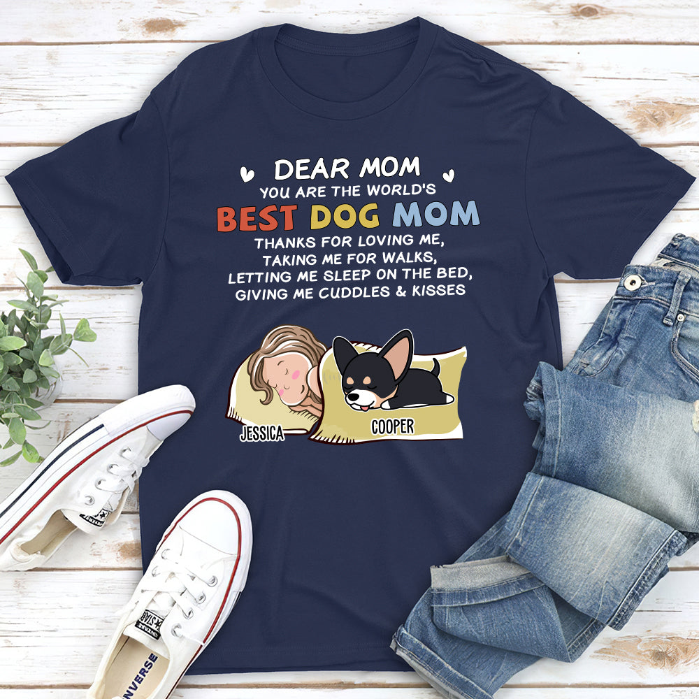 Dear Dad - Personalized Custom Unisex 5.3 oz T-shirt for Pet Lovers
