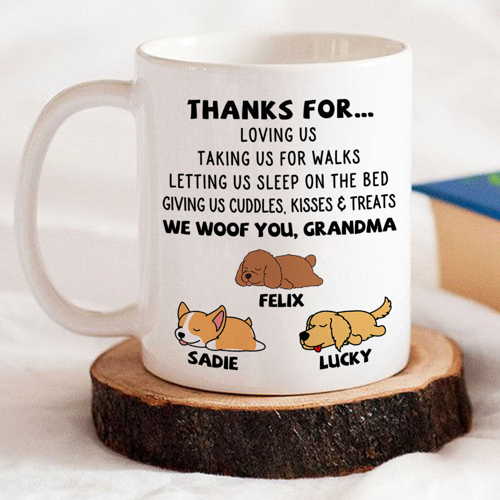Thanks For Loving Me - Unique Personalized Custom Coffee Mug for Pet Lovers
