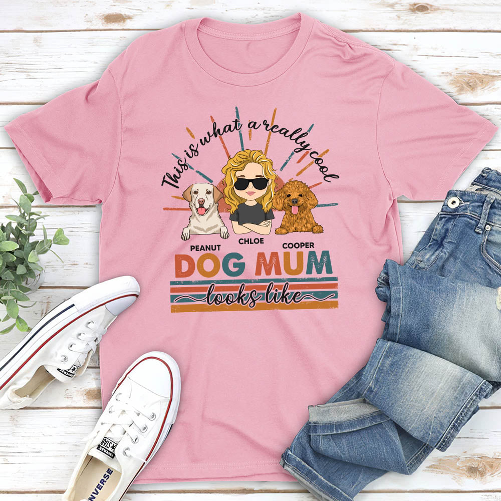 Stylish Cool Dog Mom/Dad - Personalized Custom Unisex 5.3 oz T-shirt