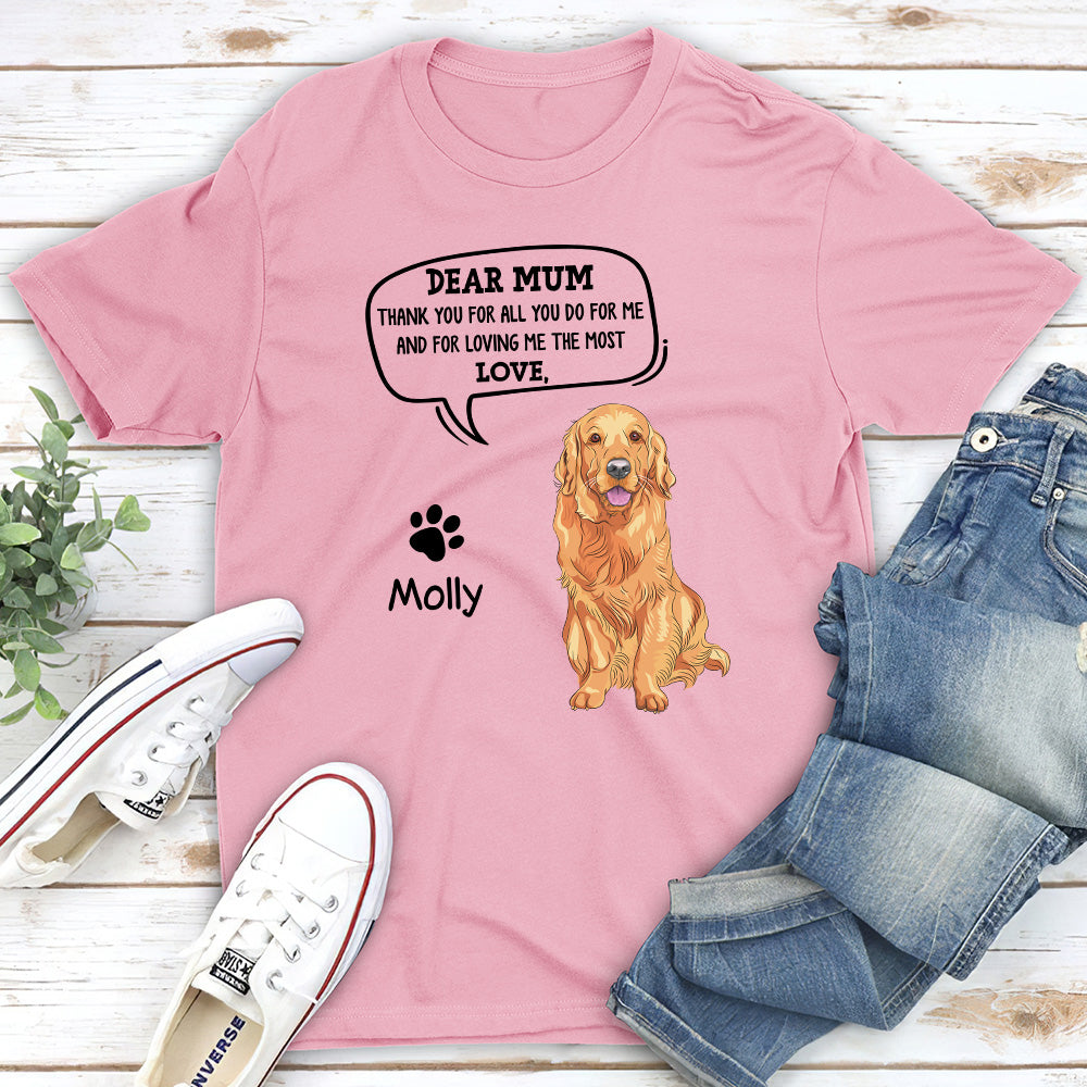 All You Do For Me - Personalized Custom Unisex 5.3 oz T-shirt for Pet Lovers