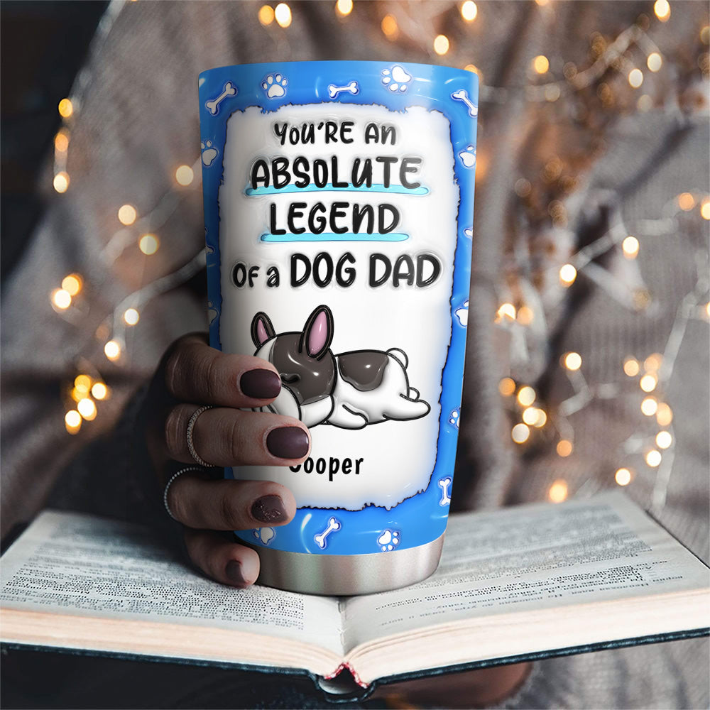 Legendary Personalized Custom 3D Inflated Effect Tumbler for Dog Parents