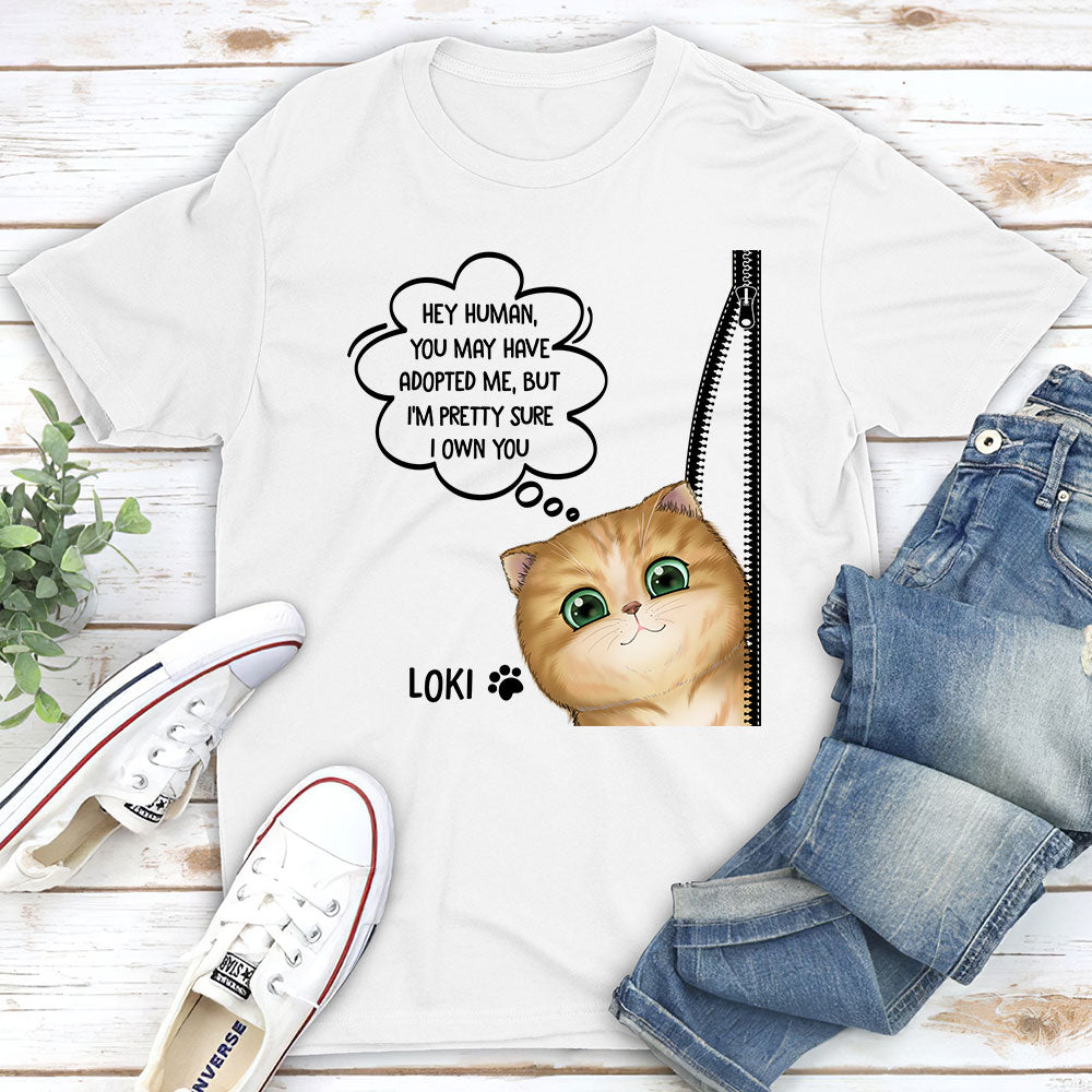 We Own You - Personalized Custom Unisex T-shirt for Pet Lovers