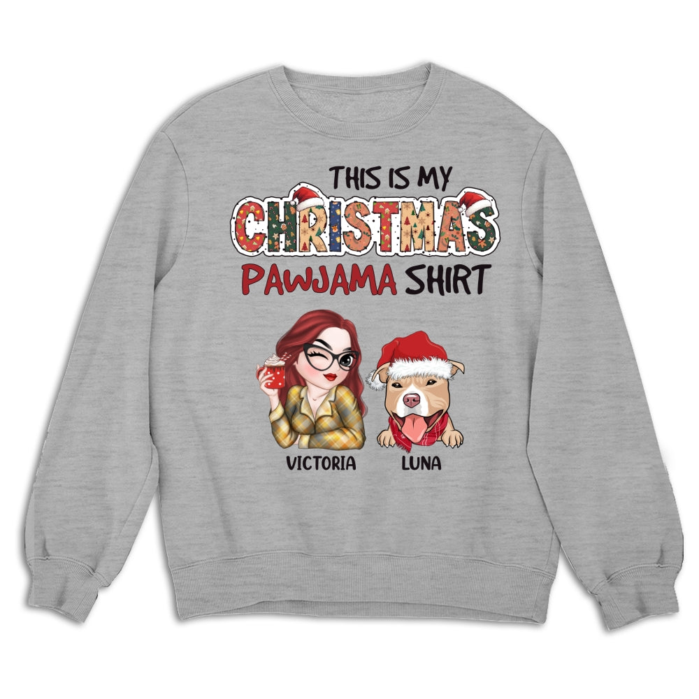 Personalized Custom Christmas Pawjama Unisex 8.0 oz Sweatshirt