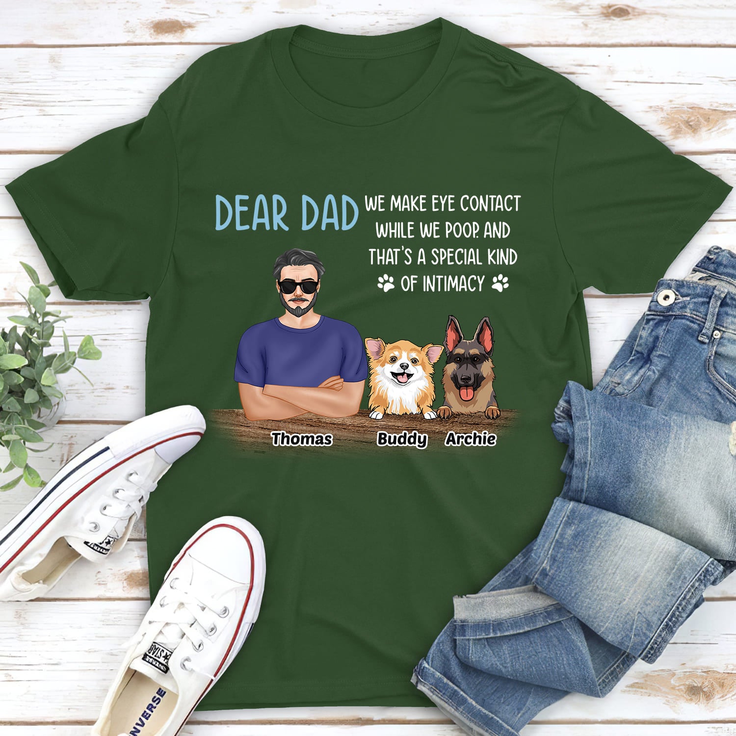 Exclusive Personalized Custom Unisex 5.3 oz Intimacy T-shirt for Pet Lovers