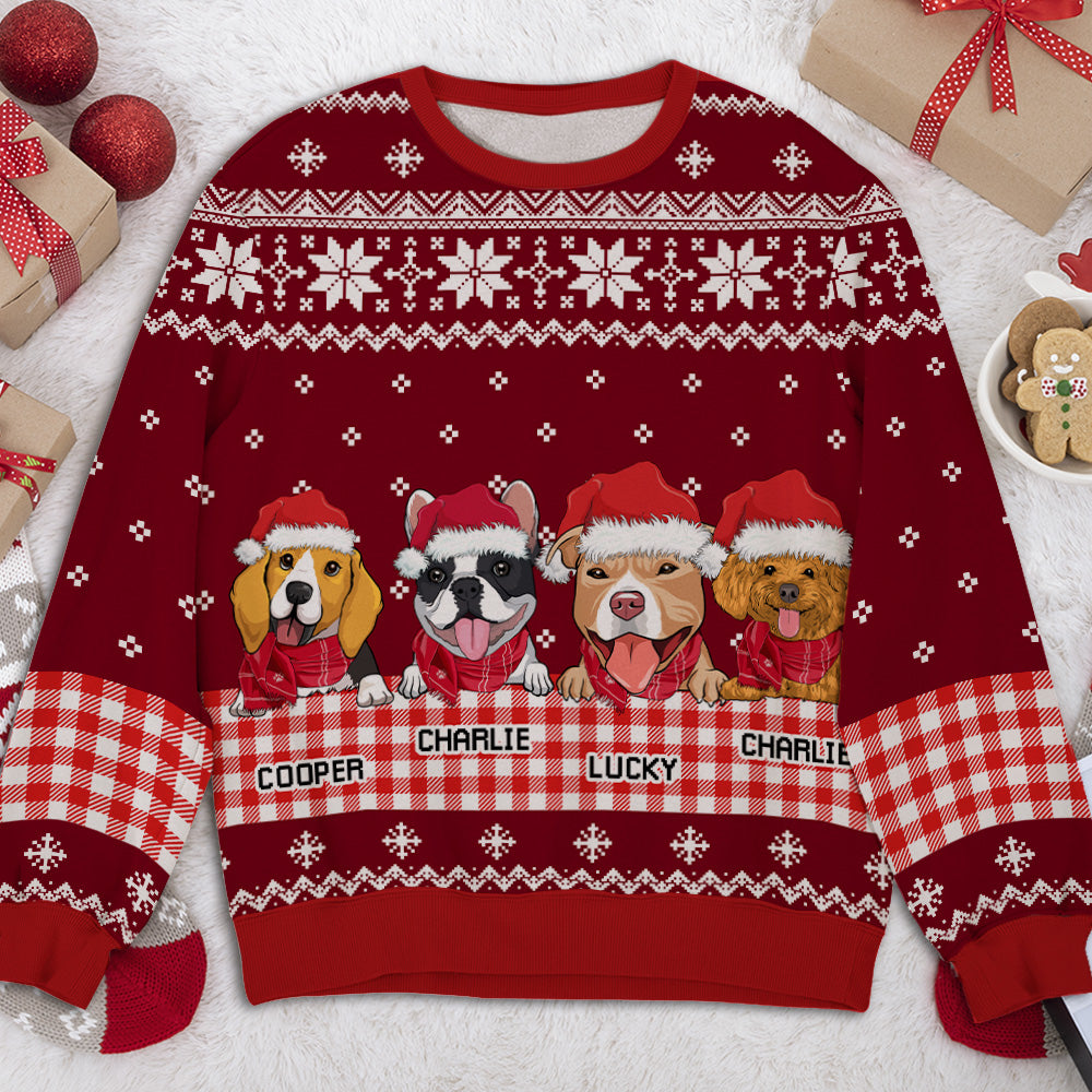 Stylish Plaid Winter - Personalized Custom All-Over-Print Unisex Sweatshirt
