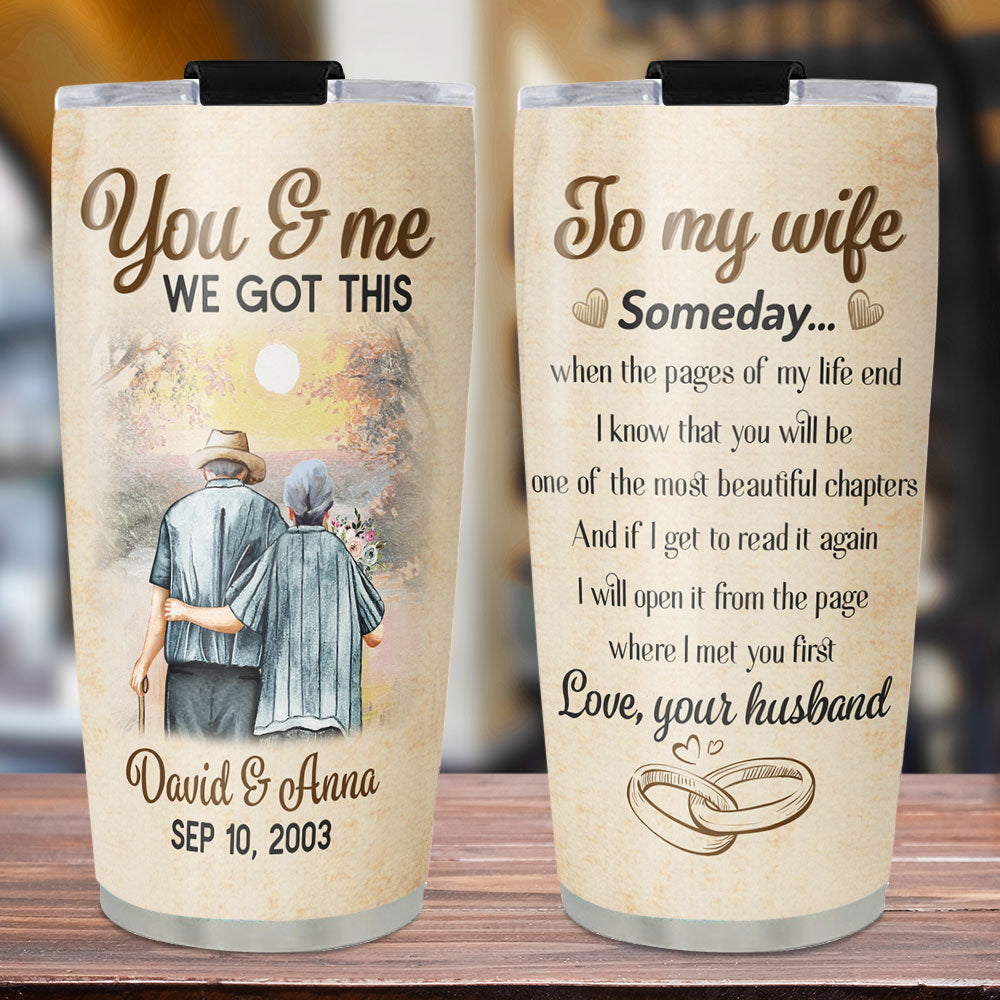 The Pages Of My Life - Personalized Custom 20oz Stainless Steel Tumbler with Thousands of Cool Designs