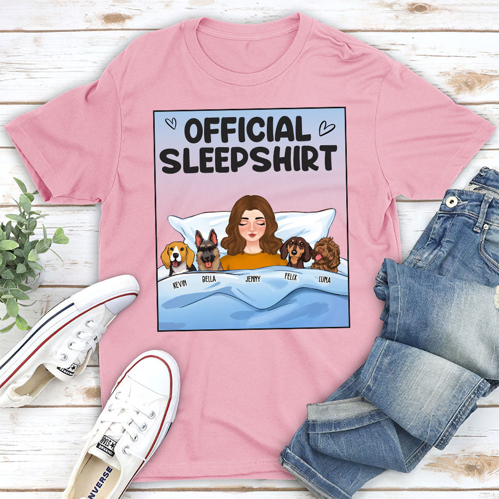Personalized Custom Unisex Sleep T-shirt - Ideal Gift for Pet Lovers