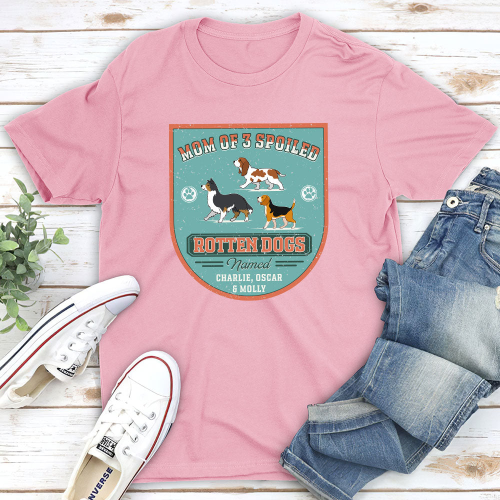 Spoiled Rotten Dogs - Customizable Personalized Unisex 5.3 oz T-Shirt