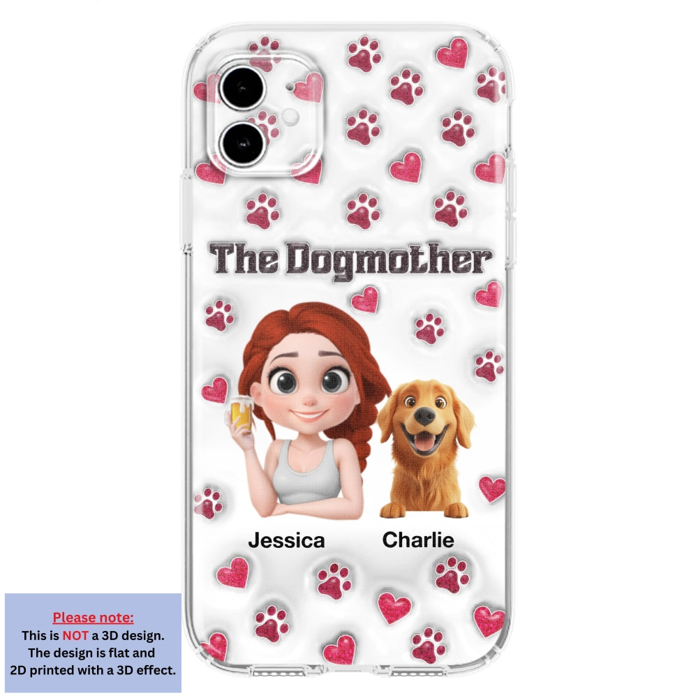 Slay Cartoon Dog Mother - Exclusive Personalized Custom 3D Inflated Effect Phone Case for Stylish Protection