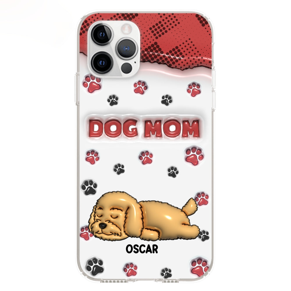 Dog Mom Version 2 - Exquisite Personalized Custom 3D Inflated Effect Phone Case for Fashion - Forward Dog Lovers