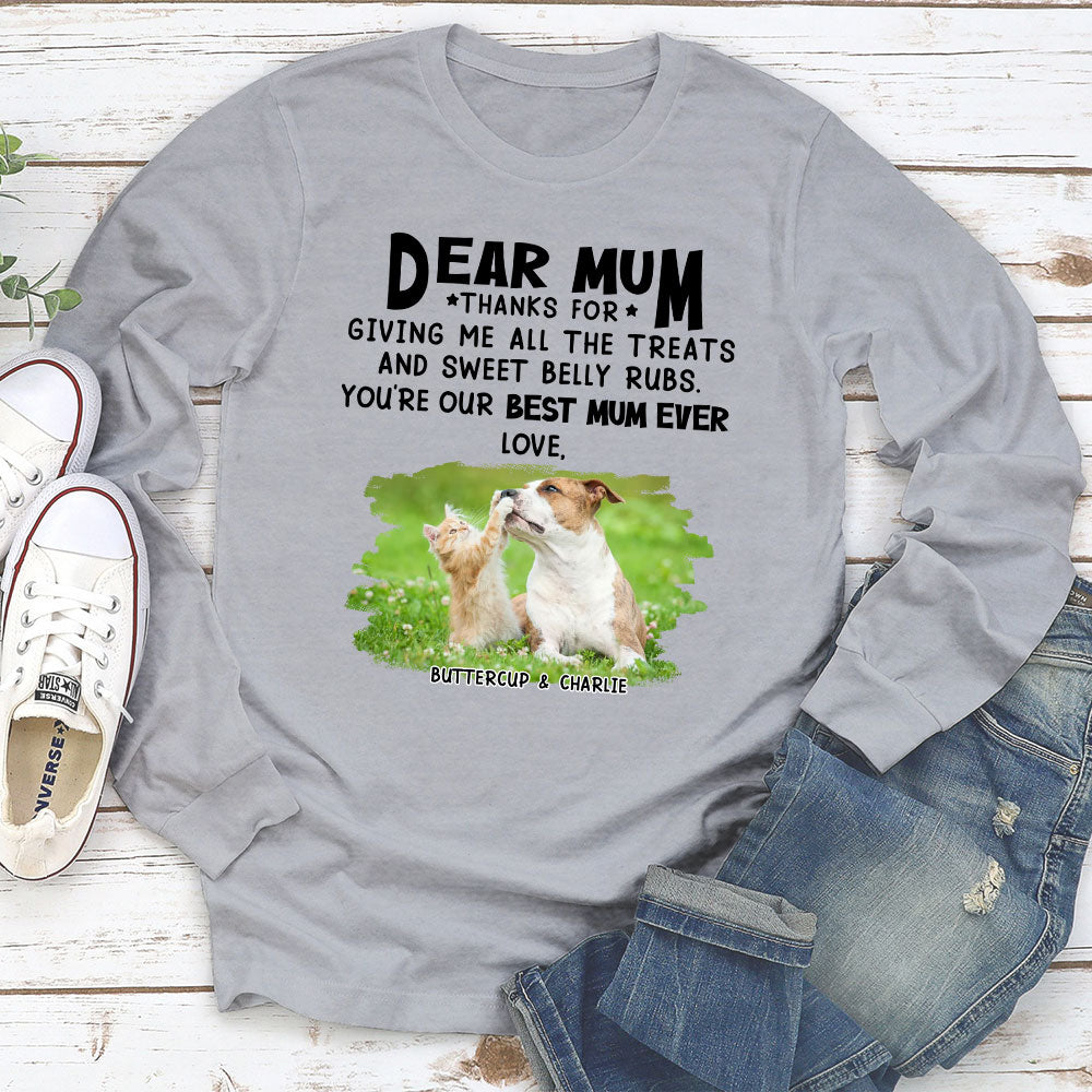 All The Treats 2 - Personalized Custom Unisex 6.0 oz Long Sleeve T-shirt for Pet Lovers