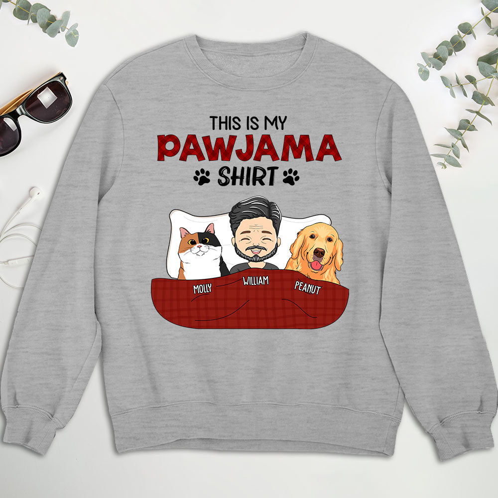 Personalized Pawjama Custom Unisex 8.0 oz Sweatshirt - Ideal Gift for Pet Lovers