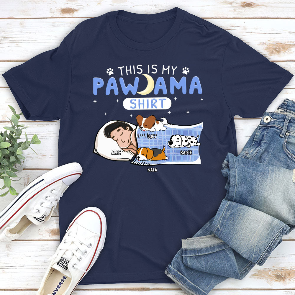 Personalized Custom Unisex Holiday Pajama T-shirt - Ideal Gift for Pet Lovers