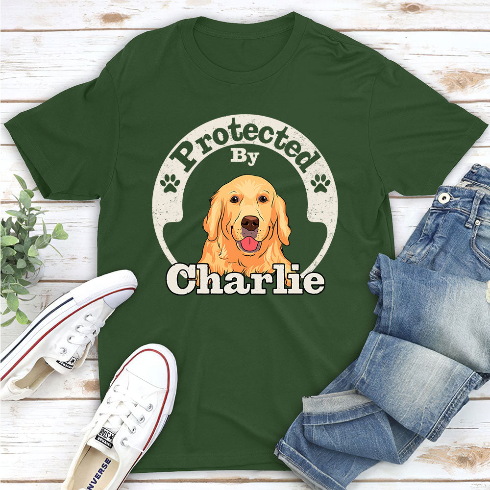My Protector - Customizable Personalized Unisex 5.3 oz T-Shirt for Pet Lovers