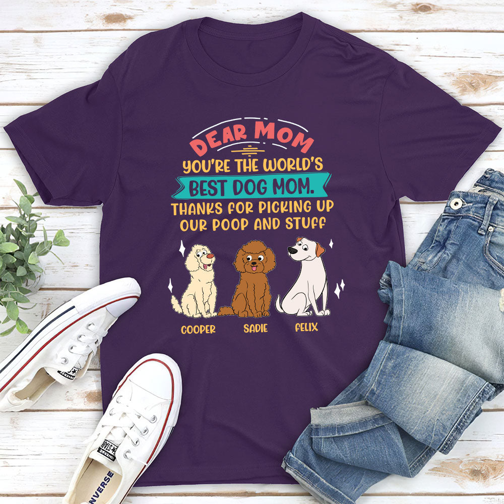Personalized Custom Unisex 'Picking Up My Poop And Stuff' T-shirt - Ideal Gift for Pet Lovers