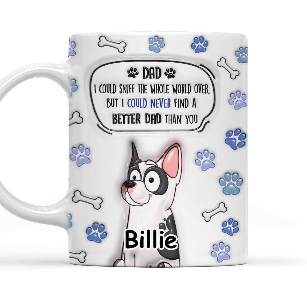 Personalized Custom 3D Inflated Effect Ceramic Mug - Ideal Gift for Mom and Dad