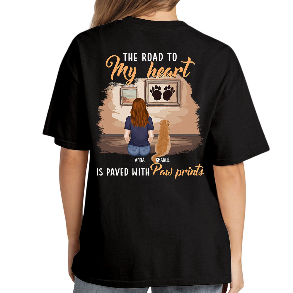 My Paw Prints - Personalized Custom Unisex 5.3 oz T-shirt for Pet Lovers