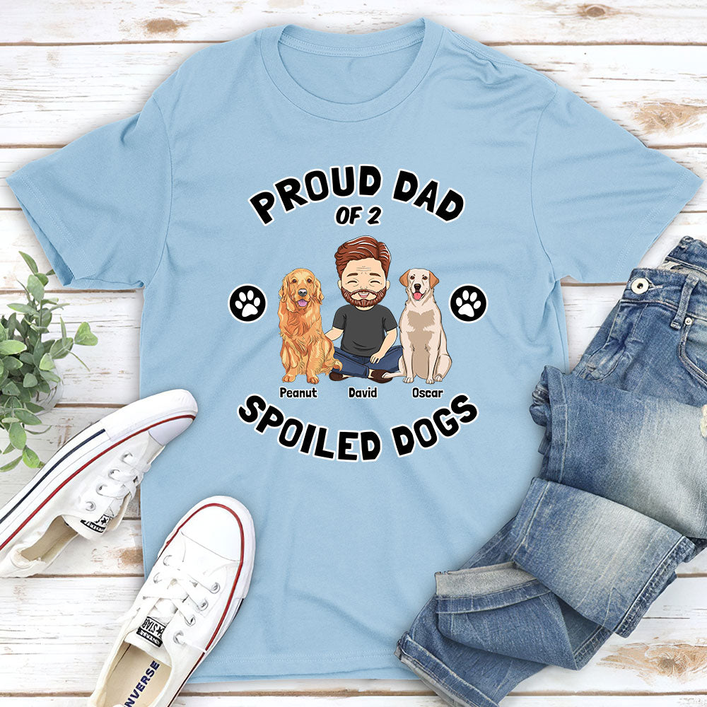 Spoiled Dog Parent - Personalized Custom Unisex 5.3 oz T-shirt for Pet Lovers