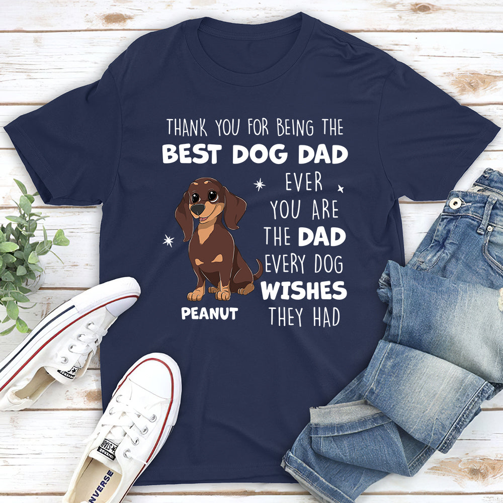 Every Dog Wishes - Personalized Custom Unisex 5.3 oz T-shirt for Pet Lovers