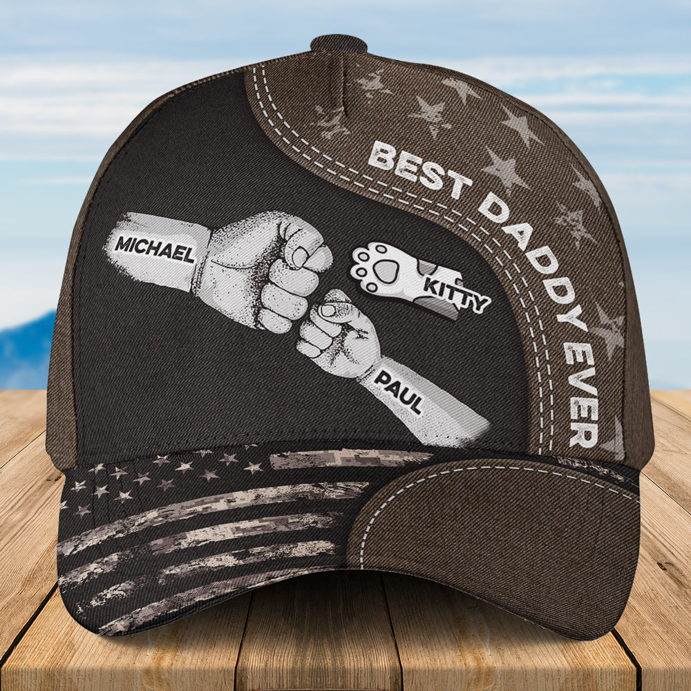 Best Papa Ever Version 2 - Personalized Custom Dog Parent Cap for Maximum Comfort