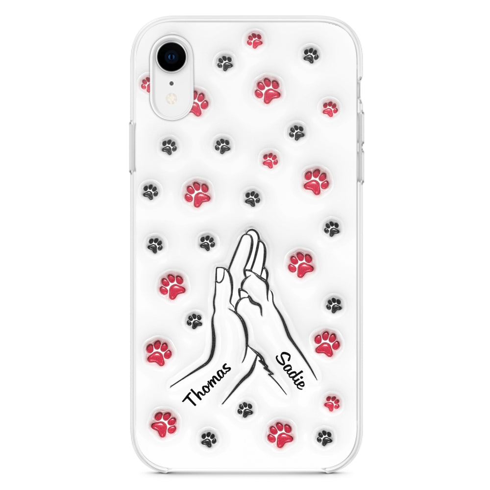 Personalized Custom 3D Inflated Effect Paw And Hand Design Phone Case for Smartphones